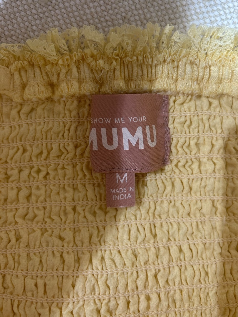 Show Me Your Mumu Regal Romper Lemonade Yellow Size M NWOT Beach Vacation Spring - Picture 2 of 13